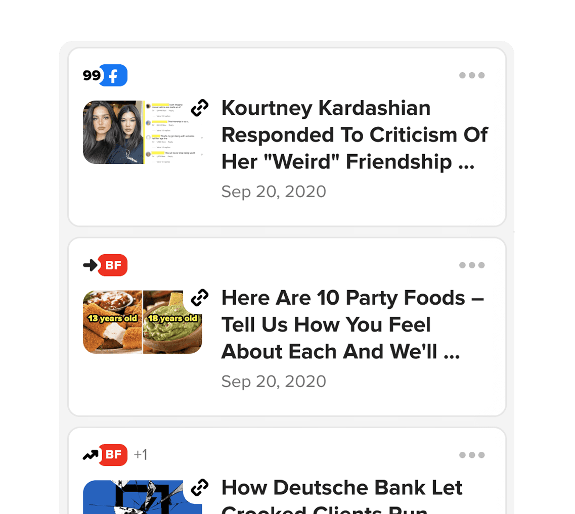 Social content cards